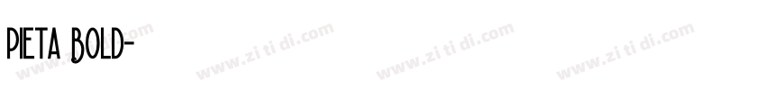 Pieta Bold字体转换